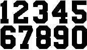 (image for)  3" LASER CUT NUMBERS (pack of 10)  - Click Image to Close